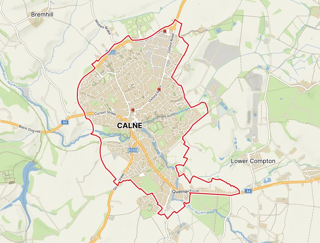 Map of Calne